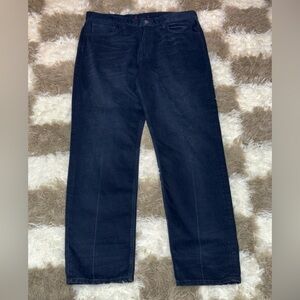 Zara NWOT Dark Blue Denim Trousers
